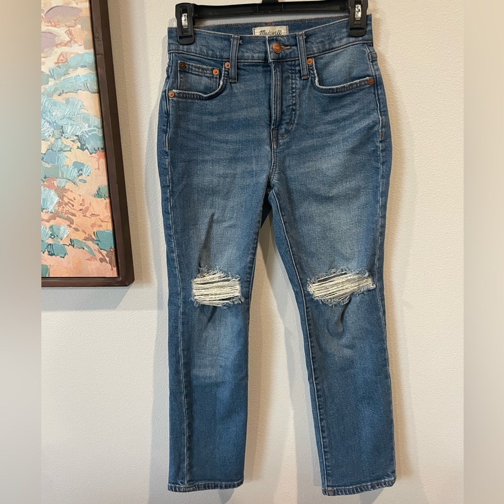 Madewell jeans distressed